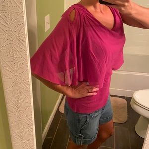 🔥 2/$20 Sweet Pea by Stacy Frati winged purple top